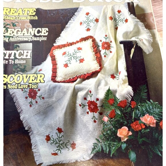 Counted Cross-Stitch & Leisure Arts Magazines - 20 Projects Decorative Linen Wed - Picture 3 of 4
